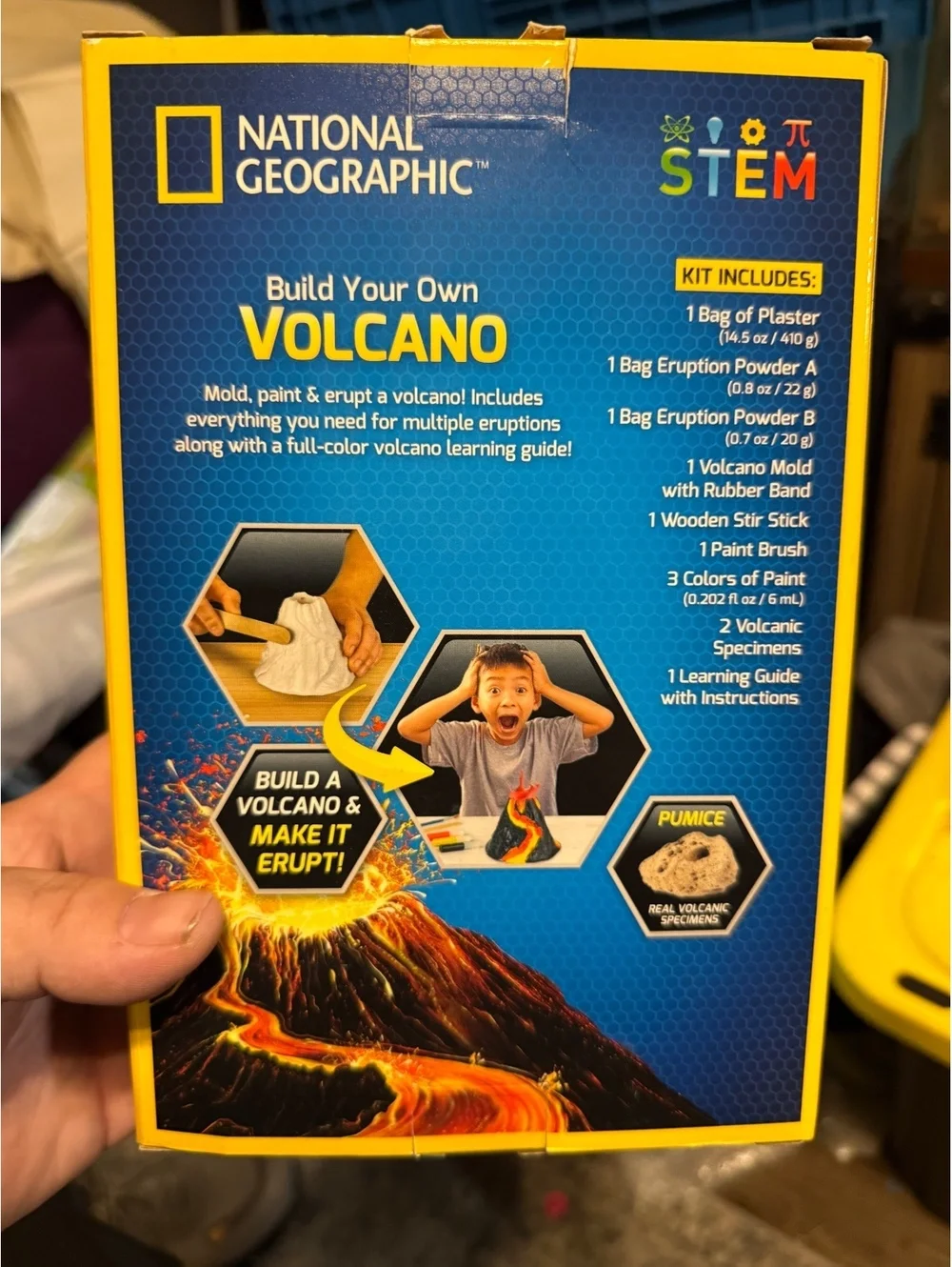 National Geographic Build Your Own Volcano STEM Kit